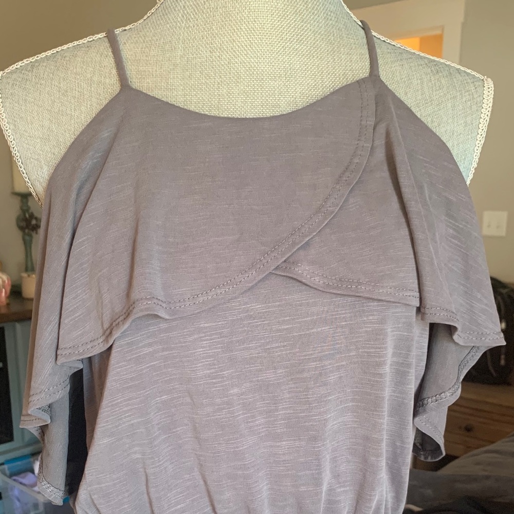 dry goods tank/short sleeve blouse